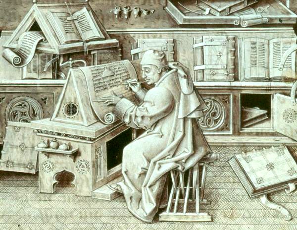 monks copying books by hand